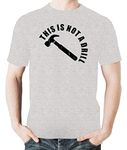 Witty Fashions This is Not a Drill - Funny Graphic Novely - Father Dad Joke Gift Men's T-Shirt (Sports Grey, XX-Large)