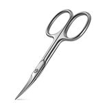 BEZOX Nail Scissors with Sharp Curved Blade - Nail Maintenance Toenail and Fingernail Scissor with Ergonomic Design for Men & Women