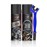 OBEROI'S TRADERS Bike Chain Lubricant and Chain Cleaner Spray With Cleaning Brush For Motorcycle and Bicycle (1000 ml)