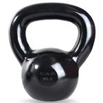 CAP Barbell 20 lb Enamel Coated Cast Iron Kettlebell | Black