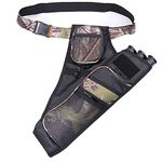 XTACER Colourful Hip Quiver Hunting Training Camo Archery Arrow Quiver Holder Pouch Waist Hanged (Color Choice) (Camouflage - 3 Tube)