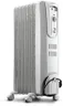 De'Longhi Oil-Filled Radiator Space Heater, Full Room Quiet 1500W, Adjustable Thermostat 3 Heat Settings, Energy Saving, Safety Features, Light Gray, TRH0715CA