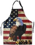 DZGlobal American Flag Apron Bald E