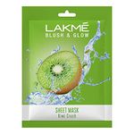 LAKMÉ Blush & Glow Kiwi Sheet Mask, 25 ml