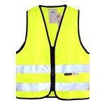 Salzmann 3M Children's High Visibility Safety Vest with Zipper | Made with 3M Reflective Material