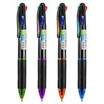 4 Pack Multicolor Ballpoint Pens 4-