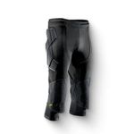 Storelli ExoShield Goalkeeper 3/4 Pants 2.0 | 3/4-Length Padded Soccer Pants | Premium Hip and Knee Protection | Black | Youth Extra Large