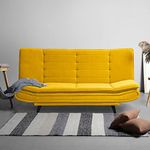 Sleepyhead Sofabed Two - Foldable 3-Person Sofa Cum Bed, (Fabric, Sunshine Yellow)