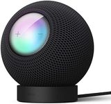 elago Silicone Stand Compatible with HomePod Mini - Proper EQ, Easier to Control with Better Indicator Visibility, Stable Mount, Anti-Slip Stand for Charger (Black)