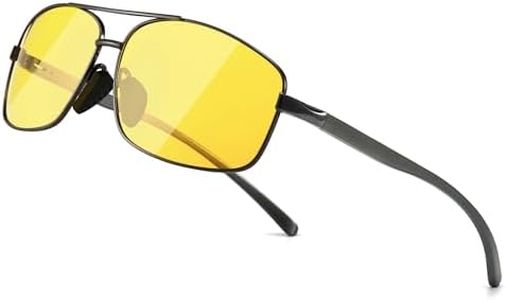 SUNGAIT Night Driving Glasses for Men Glare Reducing HD Night Vision Glasses Polarized Trendy Designer SGT458YS-QKHP