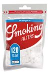 SMOKING Classic Slim Filters 15MMX6MM (Pack of 3 Pouches) PER Pouch 120 Buds