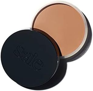 Saie Sun Melt Cream Bronzer - Buildable Balm Face Bronzer for Effortless Sculpting - Cream Contour Enriched with Vitamin C, Nourishing Skincare Ingredients & a Natural Finish - Light Bronze (1 oz)