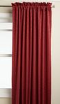 Lorraine Home Fashions Whitfield 52-inch by 18-inch Scalloped Valance, Wine, Panel 52" x 63"