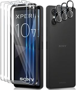 Funrae Verre Trempé pour Sony Xperia 10 VI avec Caméra Arrière Protecteur [3+3 Pièces], Dureté 9H [Sans Bulles] [Ultra HD] Ultra Résistant Film Vitre Trempé Protection écran [Transparente]