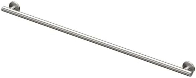 Gatco 897 Latitude II Grab Bar, 48 Inch, Grab Bar Satin Nickel/ADA Compliant Wall Mount Stainless Steel 48" Safety Grab Bar for Bathroom