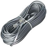 Monoprice 100935RJ11 6P4C Straight Landline Telephone Cable, 50' for Data