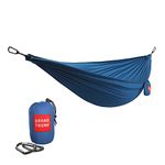 GRAND TRUNK Ultralight Hammock |Starter Hammock | Portable Camping, Hiking, Backpacking, and Travel Hammock (Blue)