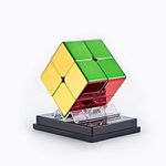 LiangCuber Cyclone Boys 2x2 Magnetic Speed Cube Stickerless Mirror Reflective Cube Shiny Cube Puzzle