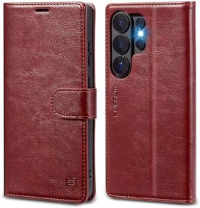 Wallet Case for Samsung Galaxy S26 Ultra 6.9", RFID Blocking Credit Card Holder, PU Leather Folio Flip Kickstand Protective Shockproof Cover for Galaxy S26 Ultra (Brown, Samsung Galaxy S26 Ultra)