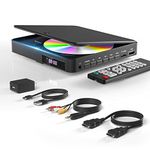 Arafuna DVD Players for TV HDMI, Small DVD Player with All Region Free, 1080P HD Mini DVD Player for Smart TV Support CD/DVD USB/TF Card, Remote Control, PAL/NTSC Plays