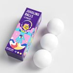 POITOI Juggling Balls Light Up Juggling Balls Glow in The Dark LED Juggling Balls USB Rechargeable 105g/3.9oz