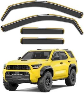 Deejecsun in-Channel Window Rain Guards Fit for Toyota 4Runner 2025 2026 Rain Guards Extra Durable 4 Runner Window Deflectors Visors Vent Visors Shades Car Accessories -4 pcs