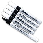 Pack of 50 Black Ink SL Whiteboard Flipchart Marker Pens. Drywipe.