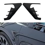 AOSKonology Compatible with Tesla Model Y 2020-2022 Turn Signal Cover, Side Fender Vents ABS side camera indicator protection cover fit for Autopilot 2.0-3.0 accessories(Matt Black)