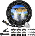 IRmm Misting Cooling System with 29.5FT/9M Misting Line, Outdoor Mister System for Patio, Garden, Greenhouse, Trampolin