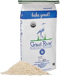 Great River Organic Milling, Bread Flour, Unbleached Wheat, Organic, 25-Pounds (Pack of 1)