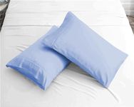 Sofrito Microfiber Ultra Soft Pillow Covers 2 PCs (17"x27" - Standard Size) - Sky Blue