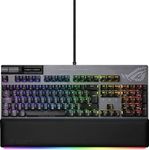 ASUS ROG Strix Flare II Animate Mechanical Gaming Keyboard (Interchangeable ROG NX Switches, PBT Doubleshot Keycaps, LED Display, 8000 Hz, Aura Sync RGB Lighting, DE QWERTZ Layout) Black