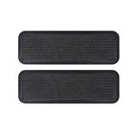 Black gold The Finer Touch Step Mat, Polypropylene Rubber Back High Water Absorbent Anti Slip Indoor/Outdoor Mat, Rectangular, 75 Centimeters, 25 Centimeters, Grey