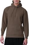G-Style USA Men's Premium Weight Pullover Hoodie with Metal Eyelets MH13105 Chestnut Brown Medium