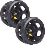 "NEW 2015" POWAKADDY REPLACEMENT GOLF TROLLEY WINTER WHEELS X 2 (PAIR)