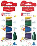 Faber-Castell Kindergarten Grasp Crayons - Pack of 12 (Assorted)