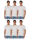 Hanes Men's Essentials Short Sleeve T-Shirt Value Pack, White 6-Pack, 3XL (Pack of 6)