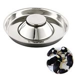 YUDANSI Stainless Steel Puppy Weaning Bowls, Cat Bowls for Food Water, Puppy Feeder Bowl Whelping Dishes, Litter Feeding Bowls for Multiple Puppies Cats Eating at Same Time for Small Medium Large Dogs