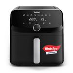 Tefal Easy Fry Mega Air Fryer, 7.5L Capacity (Serves Up to 8), 8 Preset Cooking Programs, Compact Design, Energy-Efficient, Dishwasher-Safe Basket, Black - EY8558G0