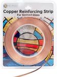 ARTIMUSES Copper Reinforcing Strip for Stained Glass,5/32" Wide,65 Feet