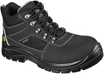 Skechers Men's TROPHUS LETIC Ankle Boot, Black, 8 UK