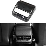 Goodangie00 ABS Carbon Fiber Rear Air Condition Vent Outlet Cover Trim Protector Accessories Compatible for Tesla Model 3/Y 2017-2021