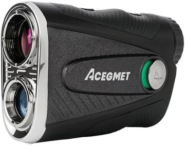 ACEGMET Golf Rangefinder with Slope - 1300 Yards Laser Range Finder with Coach Mode, Golf Scope Distance Finder 7X Magnification 0.1s Flag Pole Locking Vibration Magnetic USB C Rechargeable