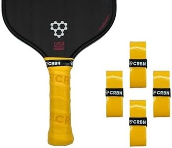 CRBN Drytec™ Overgrips - Pickleball Paddle Grip Tape - Absorbs Shock & Moisture - 4-Pack, Yellow