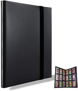MUROAD 360 Pockets Trading Card Binder Album, Compatible With Pokemon Card Binder Holder, Football Cards, Side Loading PP Pockets Folder, Standard Size Cards Protector. (Black)