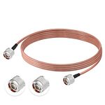 Superbat Low Loss N Male to N Male Coax Cable RG142 Coaxial Cable 6ft for Amplifier Duplexer Repeater Cell Booster Antenna Systems etc.