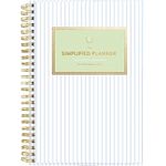 AT-A-GLANCE 2023-2024 Academic Planner, Simplified by Emily Ley, Weekly & Monthly, 5-1/2" x 8-1/2", Small, Monthly Tabs, Flexible Cover, Customizable, Carolina Stripe (EL11-201A)