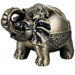 Decorative Windproof Ashtray with Lid Vintage Elephant Cigarettes Ashtray for Outdoors Indoors Metal Smoking Ashtray Fancy Gift for Men Women