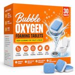 Bubble Oxygen Foaming Tablets for Toilet & Drain Cleaning – Deep Cleaning Effervescent Tablets for Toilet Bowl, Sink & Pipe Cleaning – Odor Removal & Freshness – 30 Tablets (30)