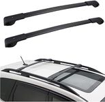 TINJO Roof Rack Cross Bars Compatible with 2009 2010 2011 2012 2013 Subaru Forester Raised Side Rails, Aluminum Rails Fit for Rooftop Cargo Carrier Luggage Kayak Canoe Bike Snowboard, Black